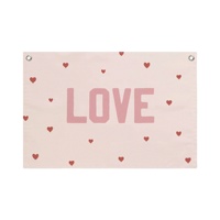Drapeau en toile personnalisable 50x75cm pour la Saint-Valentin, décoration de chambre, techniques d'impression numérique durables et texturées pour les graphiques