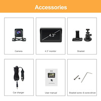 Kit de caméra de recul HD SUNWYAI pour voiture avec moniteur sans fil
