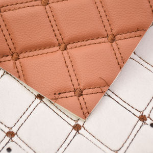 قماش جلد صناعي من البولي فينيل كلوريد متين مع رغوة وتطريز لفرش السيارات وأغطية المقاعد - Product Image 6