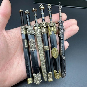 <span class=keywords><strong>Espada</strong></span> Han Antigua China, Qin Shi Huang Ruyi Yue Wang, 12 cm, Adorno de Arma Pequeña, Llavero de Estilo Chino - Product Image 1