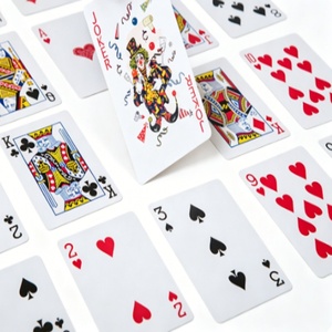 Cartes à jouer de luxe Yaoji <span class=keywords><strong>en</strong></span> papier noir à bord doré, estampées à chaud, pour cadeaux d'affaires - Product Image 3