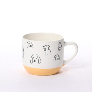 แก้วกาแฟเซรามิคลายลูกแมวน่ารักและลูกสุนัข ขนาดใหญ่ มีหูจับ เหมาะสำหรับเป็นของขวัญในโอกาสต่างๆ - Product Image 3