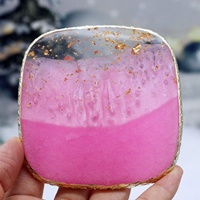 Papan Display Tip Kuku Resin, Pasir Laut, Glitter Gel, Kristal, Agate, Palet Seni Kuku, Palet Lukis Warna Kuku, Stiker Kuku