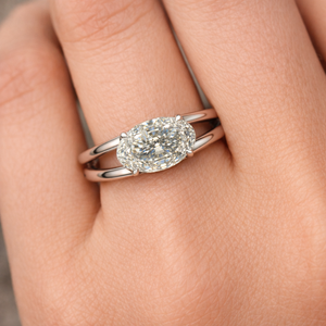 Anillo de Platino con Diamantes Cultivados en Laboratorio de Lujo para Mujer, con Artesanía Sofisticada, para Regalos de Boda, Compromiso y Aniversario - Product Image 4