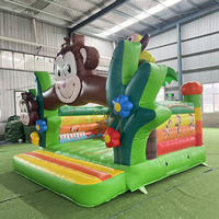 Château gonflable Monkey de 18 oz, trampoline gonflable, maison de saut gonflable, château rebondissant gonflable à vendre