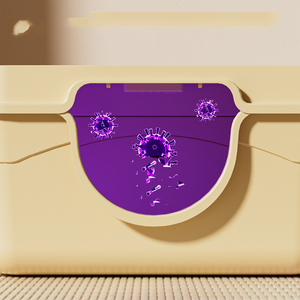 Extra-Large Open Cat Litter <b>Box</b> - Splash-Proof Semi-Enclosed Cat Toilet Factory <b>Drop</b>-Shipping - Product Image 2