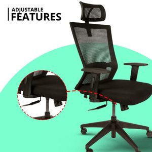 3D Adjustable Ergonomic <b>Mesh</b> Office Chair with Molded Foam & 135 Reclining Locking Swivel Modern Design Living Room Ready Ship - Product Image 5