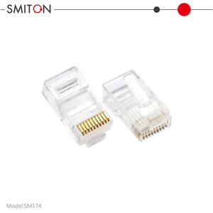 Conector RJ48 <span class=keywords><strong>10Pin</strong></span> <span class=keywords><strong>RJ45</strong></span> 10P10C Enchufe modular RJ50 - Product Image 3