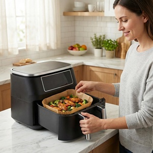 <span class=keywords><strong>Fogli</strong></span> di Carta da Forno Rettangolari Monouso da 8,5 Pollici Antiaderenti Resistenti al Calore <span class=keywords><strong>per</strong></span> <span class=keywords><strong>Friggitrice</strong></span> <span class=keywords><strong>ad</strong></span> <span class=keywords><strong>Aria</strong></span>, Forno e Preparazione di Biscotti e Pane - Product Image 6