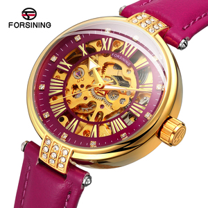 Montres de luxe pour femmes de la marque Forsining, fabriquées sur mesure, cadeaux de fête, haute qualité, <span class=keywords><strong>mouvement</strong></span> mécanique <span class=keywords><strong>automatique</strong></span> pour <span class=keywords><strong>montre</strong></span> de <span class=keywords><strong>femme</strong></span> - Product Image 2