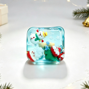 Juguetes Blandos de Navidad para Apretar: Muñeco de Nieve, Jengibre y Maltosa - Cubos Blandos para Niños - Product Image 4