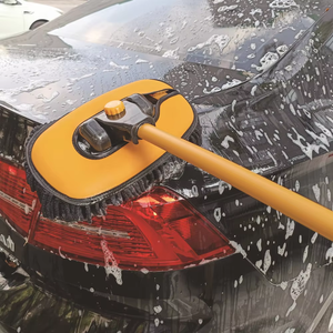 Balai de <span class=keywords><strong>lavage</strong></span> de voiture Cars RV Truck Mop Duster 15 Degree Bend Car Wash Brush Telescopic Microfiber Cleaning Mop with Long Handle - Product Image 4