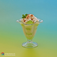Gobelets à dessert et à crème glacée en plastique transparent en forme de fleur, bols à pudding et à salade réutilisables, lavables au lave-vaisselle, incassables, pour les fêtes