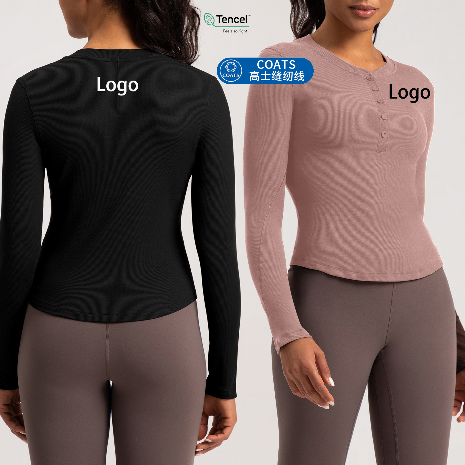 94%Modal Soft Women's Clothing Long Sleeve Elastic Curved Hem Customized Logo Breathable Yoga Gym Outdoor Shirts for Women