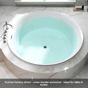 <span class=keywords><strong>Vasca</strong></span> <span class=keywords><strong>da</strong></span> <span class=keywords><strong>Bagno</strong></span> Rotonda Doppia Smart con Idromassaggio e Massaggio a Bolle, <span class=keywords><strong>Vasca</strong></span> Termostatica in Acrilico per Casa, Hotel, B&B, Uso Adulti - Product Image 3