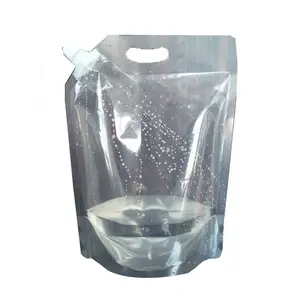 Резервуар для заправки воды, жидкого сока, носик для напитков с подвесным отверстием, биоразлагаемый одноразовый пластиковый пакет с насадкой