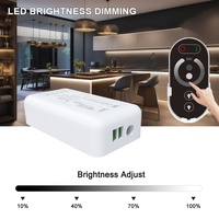 Télécommande sans fil AP-S103 Aipin 2.4G 5 touches série tactile 3 canaux portée 30M IP20 PWM pour LED RGB SMD5050 à changement de couleur 12-24V