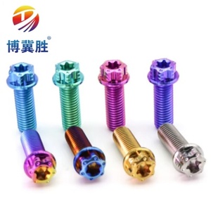 สลักเกลียวหกเหลี่ยมไทเทเนียมเกรด 5 ความแข็งแรงสูงสำหรับรถจักรยานยนต์ - Product Image 1