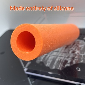Mountain Bike Grips Pure Silicone Folding Bike Handlebars Dirt-Resistant Shock-Absorbing Soft Riding <b>Accessories</b> - Product Image 3