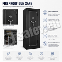 Caja Fuerte para Armas Safewell con Teclado Digital y Llave de Emergencia, Caja Fuerte Doméstica para Armas de Fuego, Almacenamiento Seguro de Documentos, Suministros para Proyectos