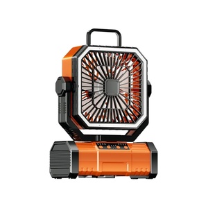 2026 Upgraded Camping Fan, 360° Auto Oscillation, 4-Speed, LED <b>Light</b>, 10000mAh, Portable for Tent Fishing Outdoor - Product Image 1