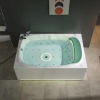 Bain à remous autoportant moderne en acrylique pour intérieur, rectangulaire, 1,82 m, pour 2 personnes, avec massage profond, SPA pour adultes, 30 jets, pour hôtel et villa