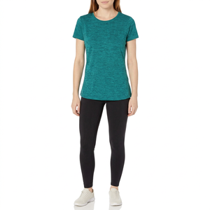 Custom logo High Quality Heavyweight 180gsm Printed Embroidered Plain Tee Plus Size Women's T-shirts - Product Image 2