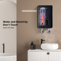 Bas prix 8kw Smart LED Display Geyser sans réservoir instantané électrique instantané Calefon Electrico Para Ducha chauffe-eau douche
