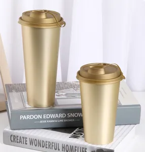 Taza de papel personalizada, lámina de oro, tazas de velas plateadas, caja de embalaje, taza de papel de té y café con tapa de papel de aluminio