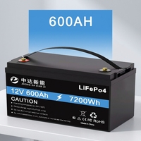 Paket Baterai Lifepo4 12v 600ah Isi Ulang 24V 36V 48V 50Ah 100Ah 200Ah 300Ah 400Ah Baterai Lithium dengan BMS
