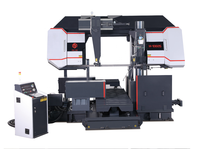 Scie à ruban CNC automatique 2024 avec nouvelle pompe de régulation de vitesse, moteur à engrenages, moteur, PLC, mécanique incluse, scie manuelle