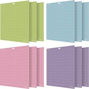 Alfombrilla de corte de PVC de agarre fuerte estándar ligero 12x12-Alfombrilla adhesiva autocurativa para <span class=keywords><strong>Cricut</strong></span>, Silhouette, Brother ScanNCut - Product Image 4