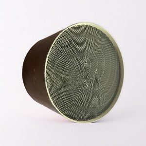 ที่นำตัวเร่งปฏิกิริยาโลหะสำหรับรถยนต์600cpsi Euro 1/2/3/4/5 OBD เครื่องฟอกไอเสียเชิงเร่งปฏิกิริยาแบบสากลพร้อมการเคลือบพื้นผิวโลหะรังผึ้ง - Product Image 3