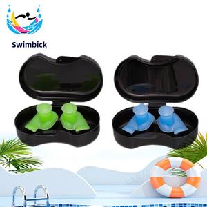 طقم سدادة أذن للغوص من السيليكون المقاوم للماء الاحترافي للسباحة والاستحمام ضد الاختناق - Product Image 4