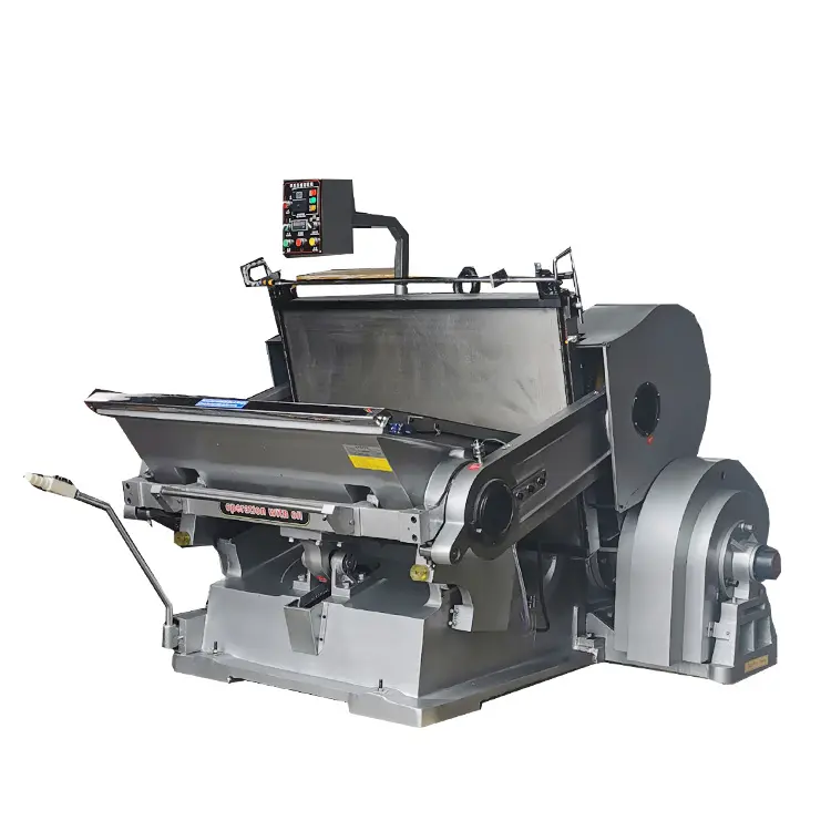 Máquina de troquelado de cama plana, máquina de precisión corrugada Manual de fábrica de cartón, fácil de operar
