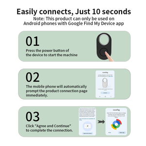 RSH Smart Tag Android Google Trova il Mio Dispositivo Tracker GPS Intelligente Localizzatore Air Tag per Trovare Chiavi Bagagli Animali Domestici Portafoglio Borsa - Product Image 3