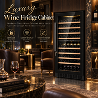 Cave à vin de luxe Minghou, armoire à vin moderne en verre avec serrure, design personnalisé pour club d'affaires