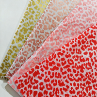 Papier de soie personnalisé écologique biodégradable et recyclable à motif léopard pour emballage cadeau et chaussures - Double face