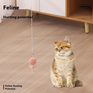 Bằng gỗ cực mèo <span class=keywords><strong>ticker</strong></span> Pet đồ chơi trêu chọc Stick <span class=keywords><strong>Cat</strong></span> bán buôn Pet Sản phẩm tương tác đồ chơi cho mèo - Product Image 3