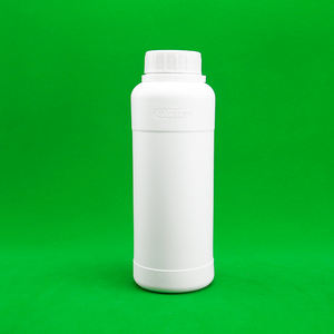 Botella de plástico de agente de disolución blanco HDPE de 500/1000ML con cubierta antirrobo de Boca Grande - Product Image 2
