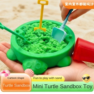 Creative Mini Plastic Cartoon Tortoise-Shaped Sand Play <b>Set</b> Outdoor Children's Water Beach <b>Toy</b> Customized Color Unisex Summer - Product Image 2