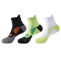 Chaussettes en tissu éponge épais pour hommes, longueur mi-mollet, ODM, pour badminton, fitness, course à pied et basketball - Chaussettes professionnelles de soutien de la cheville Zhuji