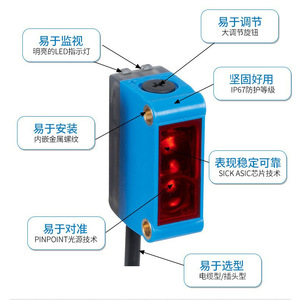 Interruptor Fotoeléctrico con Supresión de Fondo G7S-D30N, Interruptor Fotoeléctrico Infrarrojo de Reflexión Difusa, G7S-DJ30N Fotoeléctrico - Product Image 1