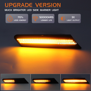 Nouveaux clignotants latéraux séquentiels à LED pour Porsche 911 997 Targa <span class=keywords><strong>Carrera</strong></span> Cayman 987, lampes d'indicateurs dynamiques - Product Image 4
