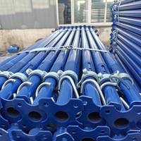 Étai télescopique réglable en acier robuste, type Acrow, pour support de tuyaux d'échafaudage et de coffrage de construction
