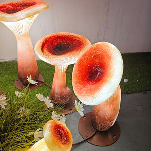 Lumières décoratives LED en forme de mini-champignons pour parcs, sites touristiques et ambiance de jardin nocturne - Product Image 1