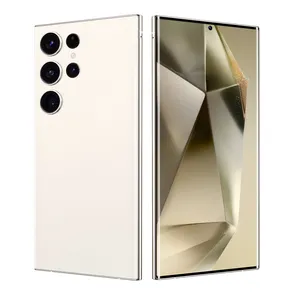 Teléfono inteligente S24 Ultra de oro de lujo de gama alta 16GB + 1TB teléfono móvil de 7,3 pulgadas 4G y 5G teléfono móvil Android 13