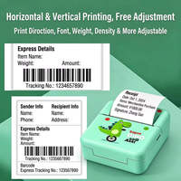 Printer Label Termal Mini Portabel, Pembuat Stiker Nirkabel untuk Label Harga, Penggunaan Rumah Kantor Pintar, OEM Kustom