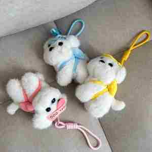 Porte-clés pendentif chien en peluche mignon pour voyage, breloque de sac boutique pour amoureux des animaux, nouveau design 2025, vente chaude - Product Image 5