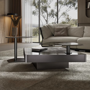 <span class=keywords><strong>Table</strong></span> basse moderne <span class=keywords><strong>ultra</strong></span> simple rock board combinaison lumière luxe salon maison carré rock board <span class=keywords><strong>table</strong></span> basse en verre - Product Image 4